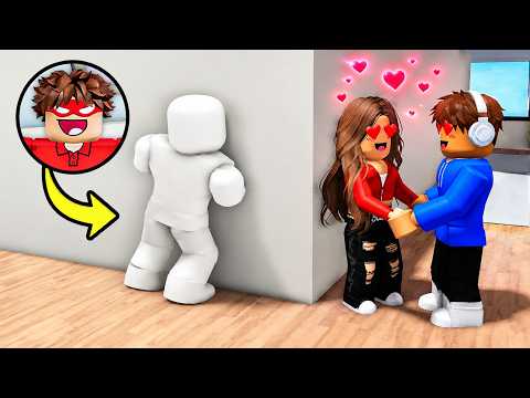 Spying On My SISTER as a WALL In Roblox...