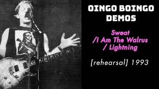Sweat/I Am The Walrus/Lightning - 1993 Rehearsal | Rare Oingo Boingo