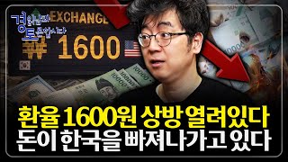 달러 강세가 아니라 원화 약세다. “환율 1600원 가능성, 왜 현실이 되는가” 인구·투자·수급이 만든 장기…