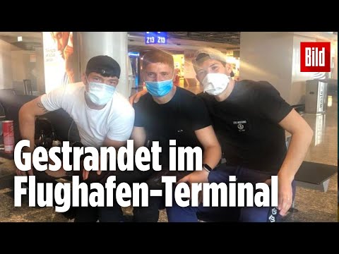 Argentinische Fußball-Profis lebten 8 Tage im Frankfurter Flughafen-Terminal