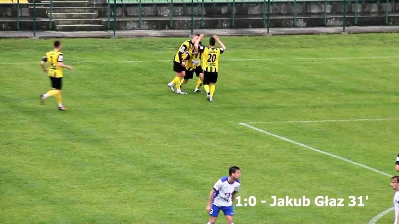 Bramka Jakuba Głaza w meczu Siarka - Wisła Puławy [WIDEO]