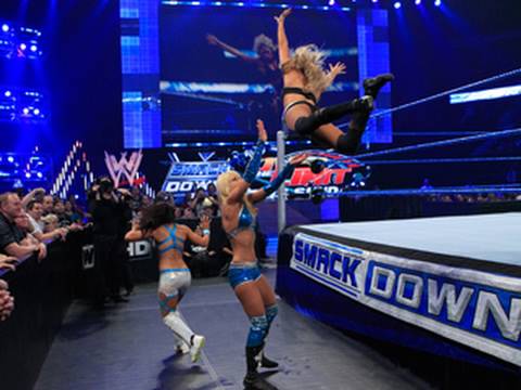 SmackDown: Kelly Kelly & Tiffany vs. Layla & Michelle McCool