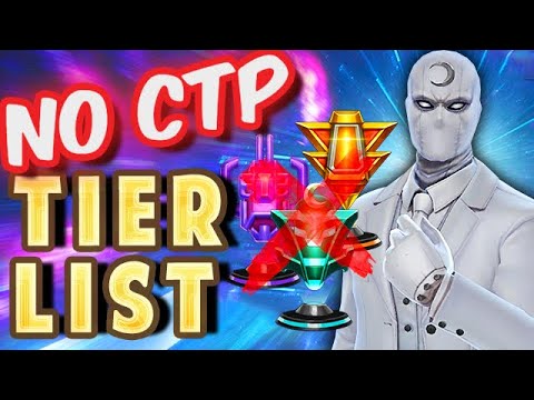F2P IS THE WAY!! NO CTP TIER LIST (ALL CHARACTERS RANKED) - Marvel Future Fight