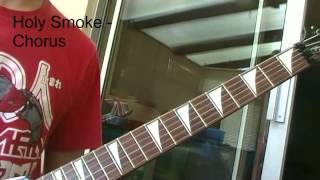 IRON MAIDEN - HOLY SMOKE - GUITAR LESSON - FULL SONG HOW TO PLAY WITH TABS