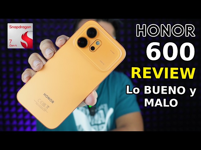 Vídeo relacionado con HONOR 600 5G Smartphone, Pantalla AMOLED 6,57" 120Hz, 8+256GB, Cámara 200MP, Batería 6400mAh, Carga 80W, IP68/IP69K (Golden White, 256, GB, 8, GB)