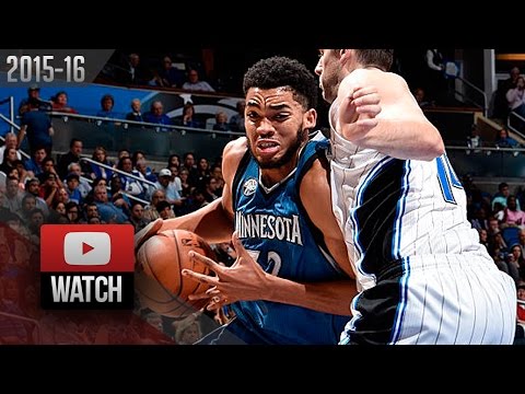 Karl-Anthony Towns Full Highlights at Magic (2015.11.18) - 21 Pts, 12 Reb, 6 Blk