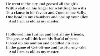 "Well Said, Davy" by John Fuller (read by Tom O'Bedlam)