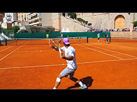 Ultimate Rafael Nadal Practice Compilation on Clay Court Level View