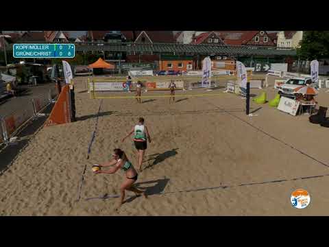 Nordwestdeutsche Beachvolleyball-Meisterschaften 2019 - Halbfinale: Kopf/Müller vs Christ/Grüne