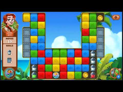 Lost Island Blast Adventure Level 677 - NO BOOSTERS 🏝️ | SKILLGAMING ✔️