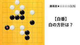 【9路】囲碁クエスト七段の実況｜優勢を確実にする白の方針は？