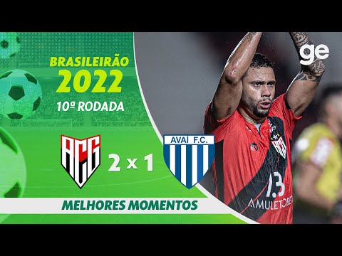 Gols e lances de Atlético-GO x Avaí