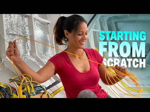 These techniques made ELECTRIC WIRING our BOAT Super EASY! ⛵️ Ep32