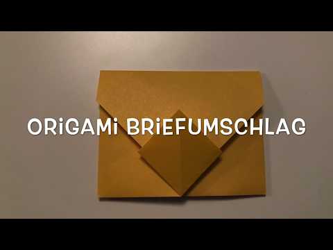 Origami Briefumschlag falten - basteln mit Papier - DIY Umschlag schnell und einfach - оригами