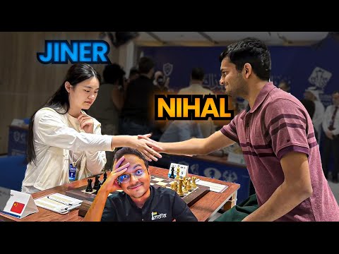 When Nihal Sarin played against world no.2 | Nihal Sarin vs Zhu Jiner | Fujairah 2025