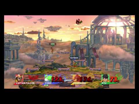 Captain Falcon (Sagetron) vs Yoshi (V) vs Charizard (Hamy) vs Ryu (Dirk)