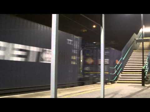 Acton Bridge 22.7.2013 - DRS Class 37 37602 37606 Intermodal working WCML Freight in HD