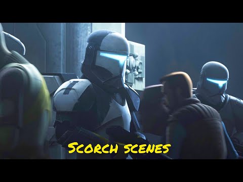 All clone commando Scorch scenes - Clone wars, Bad batch season 1&2