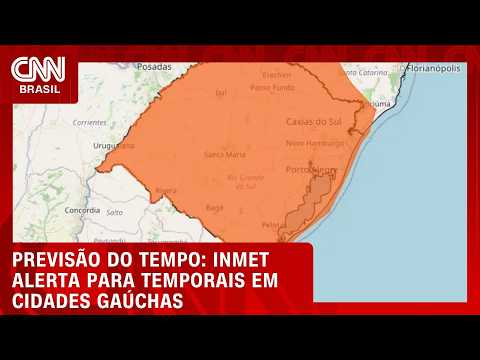 Inmet emite alerta de perigo para tempestades para 675 municípios de 3 estados | CNN NOVO DIA