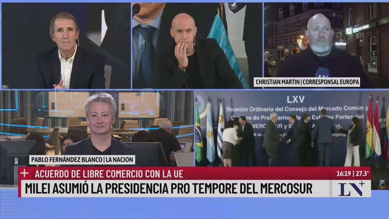 Milei propone a Mercosur tratados de libre comercio bilaterales; análisis de Pablo Fernández Blanco