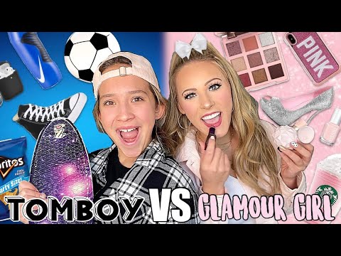 TOMBOY 🏀🐸 VS GLAMOUR GIRL ✨💋TARGET SHOPPING CHALLENGE (NO BUDGET) 🤑