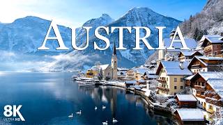 Austria Winter 8K ❄️ | Snowy Alps, Fairytale Villages & Magical Alpine Landscape