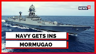 Defence Minister Rajnath Singh Attends Commissioning Ceremony Of INS Mormugao In Mumbai | News18