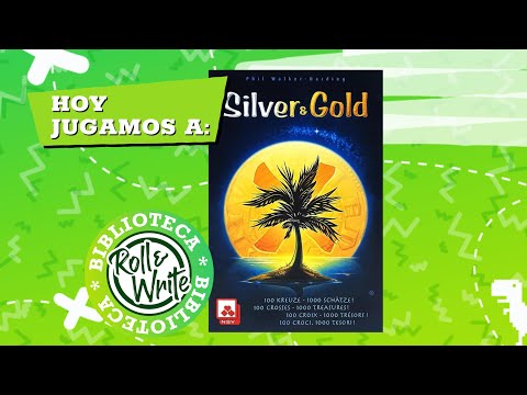 Hoy Jugamos a Silver & Golden castellano (Juego de Mesa Flip & Write ) Solitario Fanmade