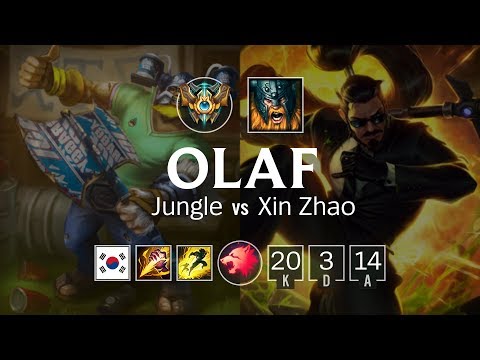 Olaf Jungle vs Xin Zhao - KR Challenger Patch 8.9