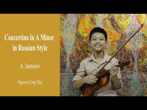 A. Jansinov - Concertino A minor in Russian style op.35