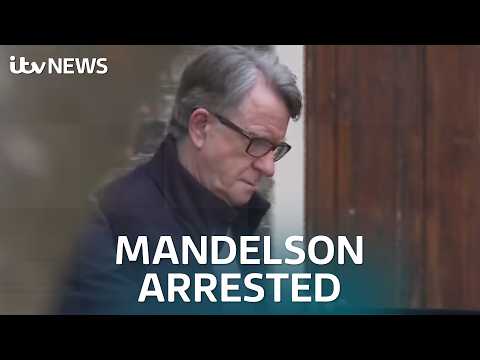 Lord Peter Mandelson arrested on suspicion of misconduct in public office | ITV News