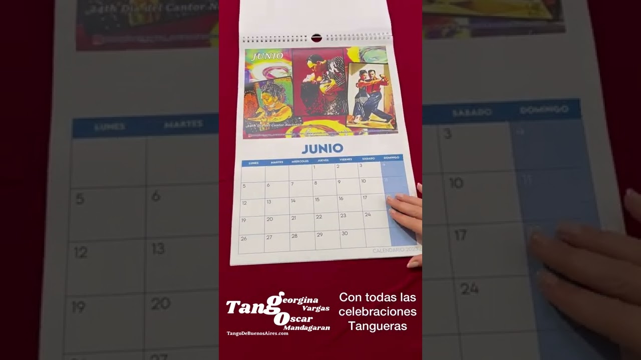 #tango #dancers #tangodebuenosaires 2023 TANGO CALENDAR by Georgina Vargas Oscar Mandagaran