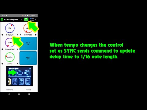 BLE MIDI Engineer - tempo sensitive controls
