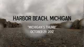 preview picture of video 'Sandy meets Harbor Beach, Michigan'
