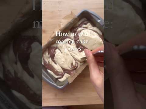 5 methods to swirl a marble cake perfectly!