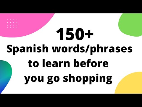 Spanish vocabulary for shopping - Spanish lessons for me