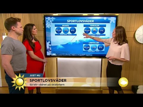 Sportlovsväder: Där blir det mer snö  - Nyhetsmorgon (TV4)