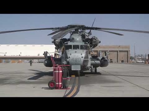 U.S. Marine Corps CH-53E Super Stallion helicopter aircrew Conducts External Lift