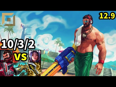 Graves Top vs Irelia - KR Grandmaster | Patch 12.9