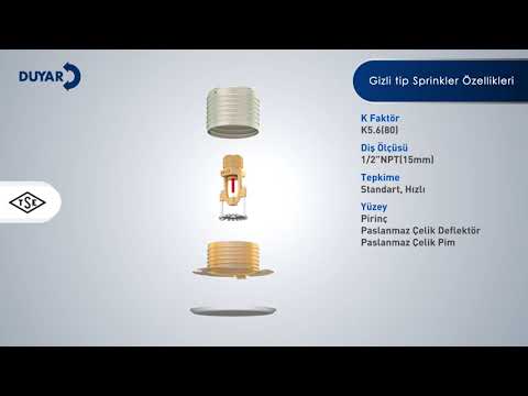 Gizli Tip Sprinkler