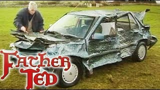 Ted Fixes A Dent In His Car - Father Ted