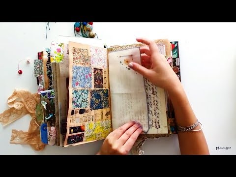 Journal Flip Through Completed Vintage Junk Journal My Personal Journal