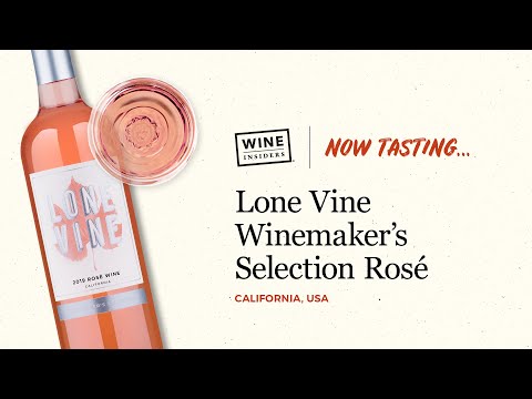 Crítica de vinho rosé da seleção do enólogo Lone Vine