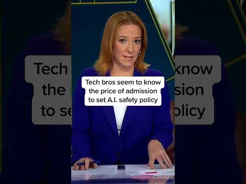 Tech bros seem to know the price of admission to set A.I. safety policy
