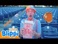 NEW Blippi Hits A Home Run At The Stadium Blippi Spanish