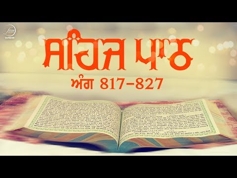 Sehaj Path Ang 817 To 827 | Bhai Sarwan Singh | Fizza Records Gurbani
