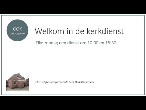 Dankdagdienst 15 november 2023 10:00 | ds. J. van Limbeek