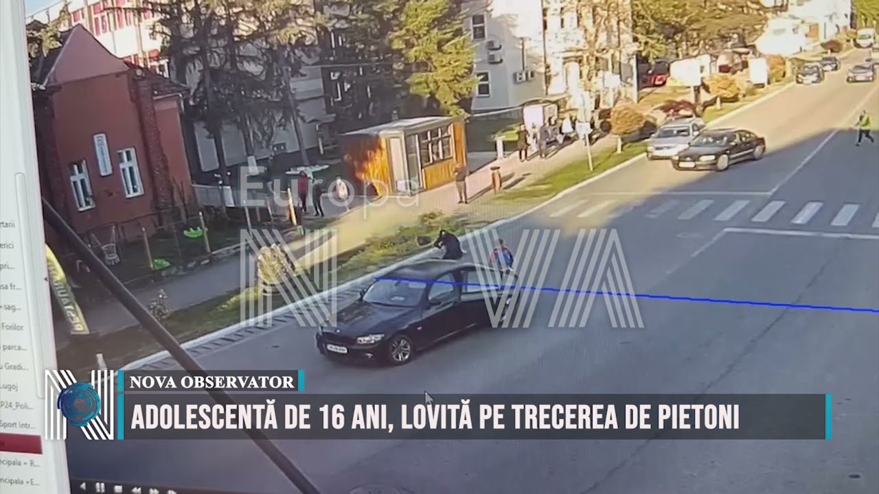Adolescentă de 16 ani, lovită pe trecerea de pietoni
