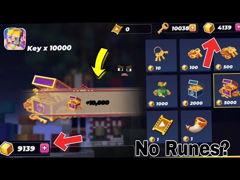 +10000 Keys (Rip 5000 Gcubes) For Runes in Garena Bedwars !!