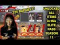 Free Fire New Elite Pass Season 11 Full Items [New Emote, Costumes, and More] Unlocked - Sooneeta